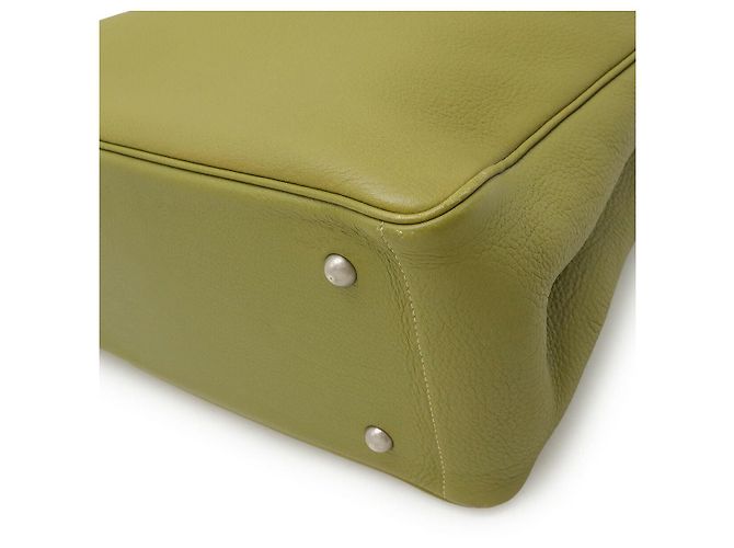 Hermès Victoria Cabas 32 Tragetasche Grün - Ansicht 3