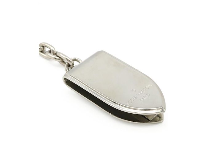 Portamonete Louis Vuitton con catena Argento Metallico - vista 3
