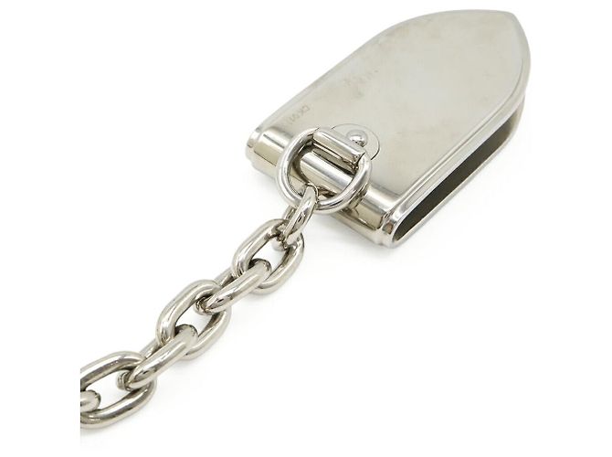 Portamonete Louis Vuitton con catena Argento Metallico - vista 4