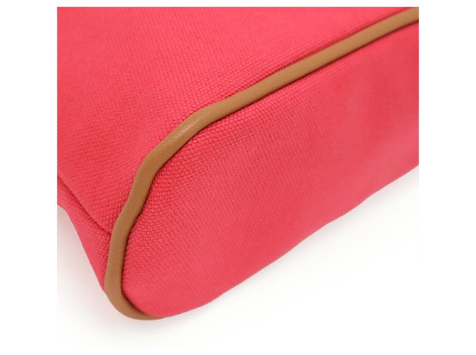 Pochette Bolide 20 in Tela Hermès Rosa - vista 3
