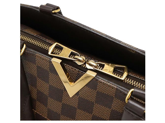 Borsa da bowling Damier Kensington Louis Vuitton Marrone - vista 4