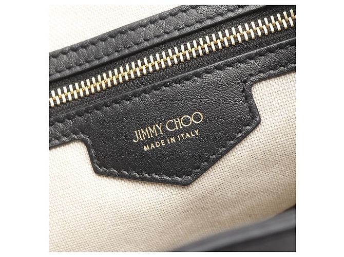 ZAINO EVAN JIMMY CHOO Zaino in pelle, nylon e tela - vista 4