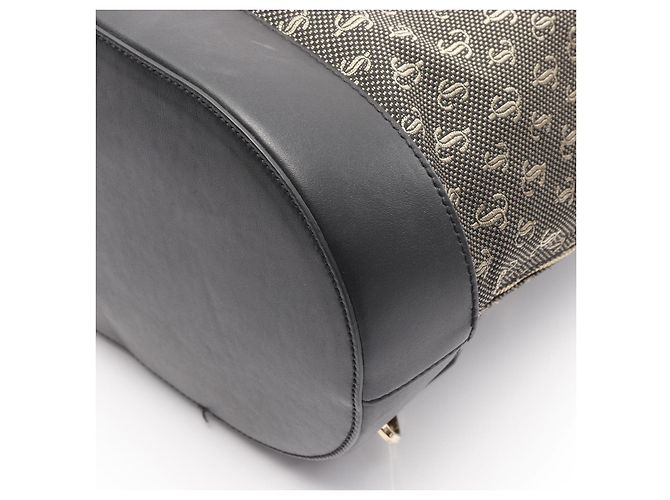 ZAINO EVAN JIMMY CHOO Zaino in pelle, nylon e tela - vista 5