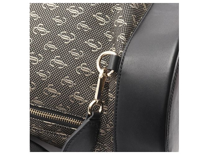 ZAINO EVAN JIMMY CHOO Zaino in pelle, nylon e tela - vista 7