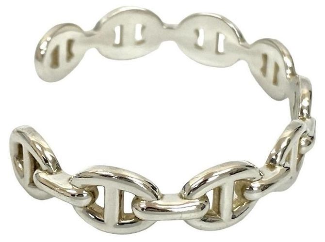 Hermès Chaine d'Ancre Enchaînée Armband aus Silber 925 Metallisch - Ansicht 5