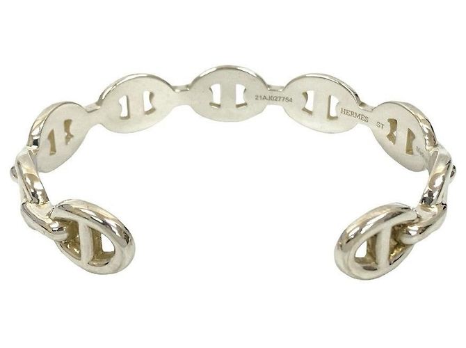 Hermès Chaine d'Ancre Enchaînée Armband aus Silber 925 Metallisch - Ansicht 7