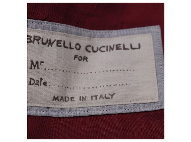 Brunello Cucinelli Double Breasted Jacket and Pants in Grey Virgin Wool - view 7