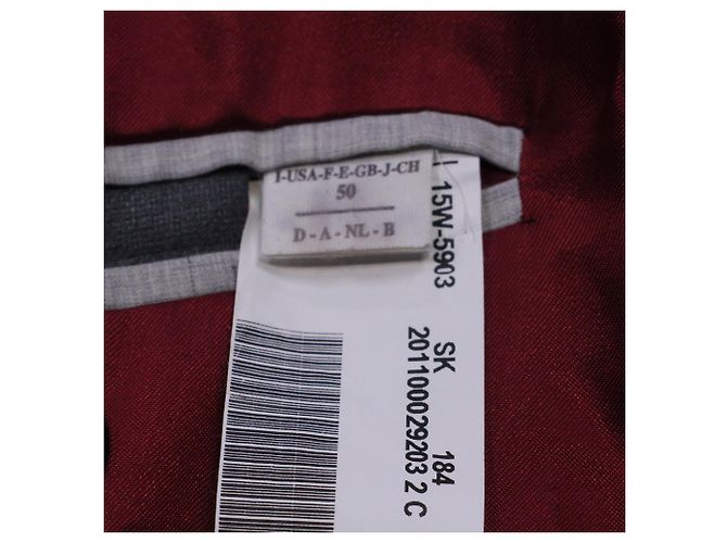 Brunello Cucinelli Double Breasted Jacket and Pants in Grey Virgin Wool - view 8