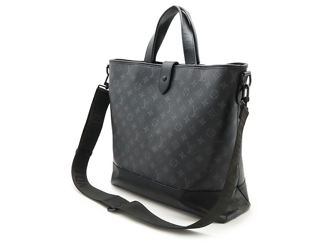 Bolso Saumur Monogram Eclipse de Louis Vuitton Negro - vista 2