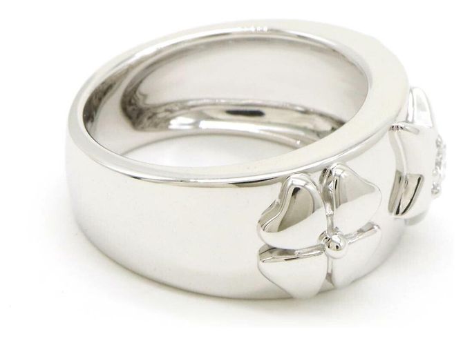 Timeless Anello Tre Simboli K18WG in Oro Bianco e Diamante Chanel - vista 3