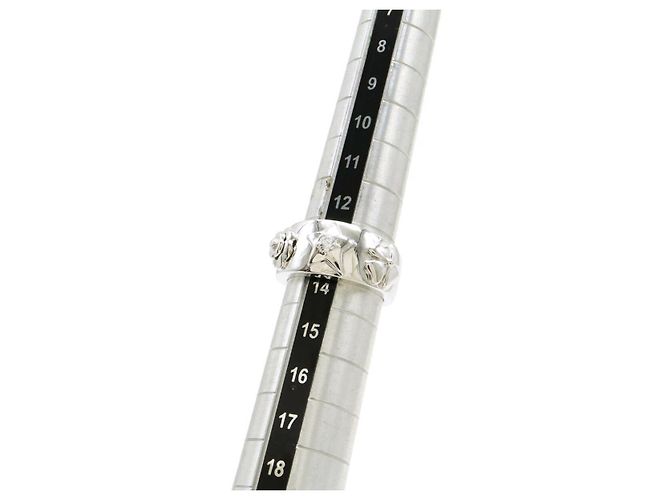 Timeless Anello Tre Simboli K18WG in Oro Bianco e Diamante Chanel - vista 6