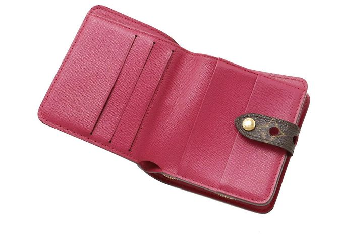 Portafoglio compatto con zip perforato Monogram Louis Vuitton M95188 Porpora - vista 6