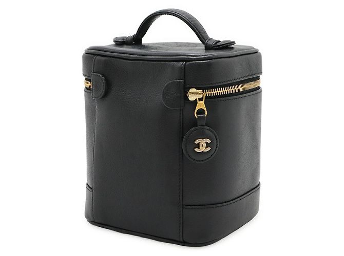 Pochette Cosmetica Vanity in Caviar Chanel Nero - vista 2