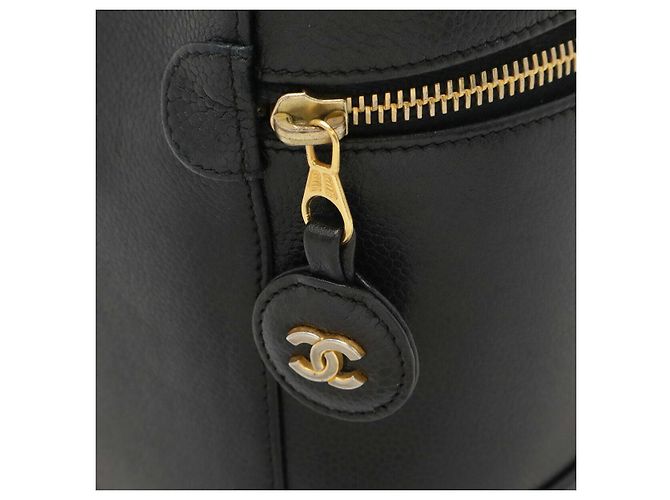 Pochette Cosmetica Vanity in Caviar Chanel Nero - vista 5