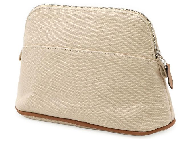 Hermès Pochette Bolide 20 in tela beige Hermes Marrone - vista 2