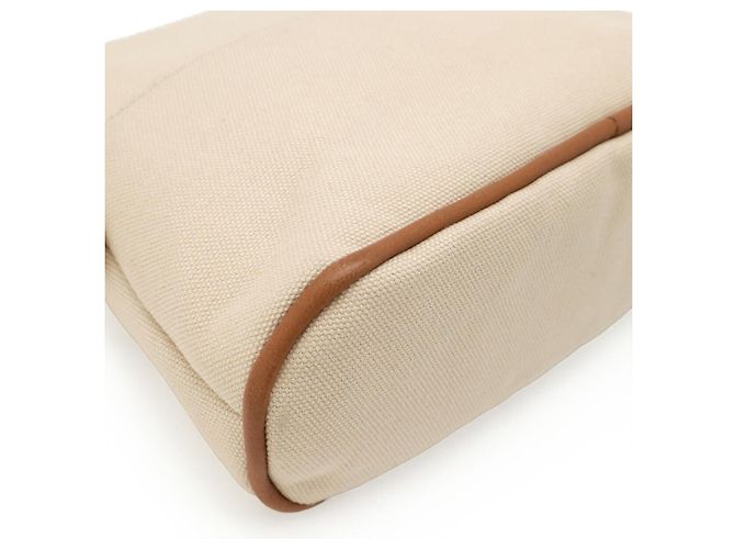 Hermès Pochette Bolide 20 in tela beige Hermes Marrone - vista 3