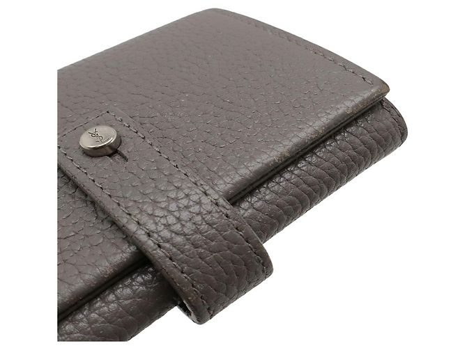 Portachiavi in Pelle Yves Saint Laurent Grigio - vista 4