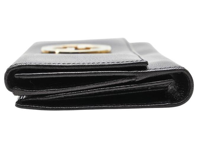 Gucci Interlocking G Leder Langbörse Schwarz - Ansicht 4