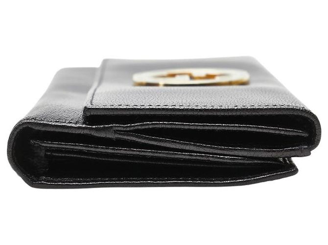 Gucci Interlocking G Leder Langbörse Schwarz - Ansicht 5