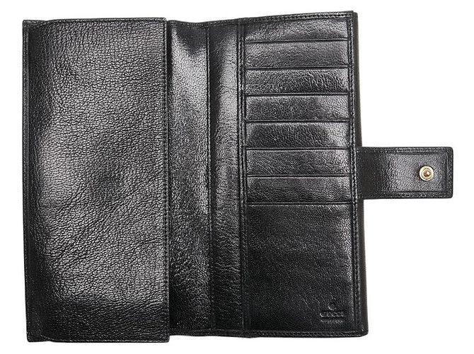Gucci Interlocking G Leder Langbörse Schwarz - Ansicht 7