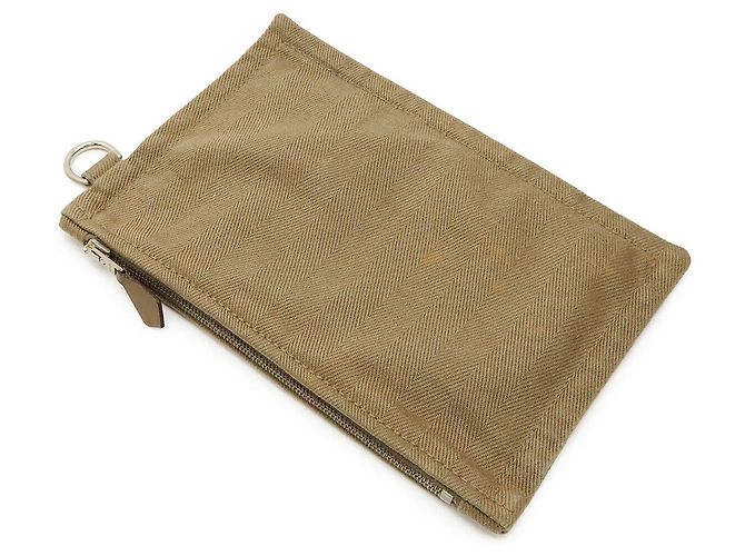Hermès Valparaiso PM Tote Bag aus Chevron-Leder Braun - Ansicht 9