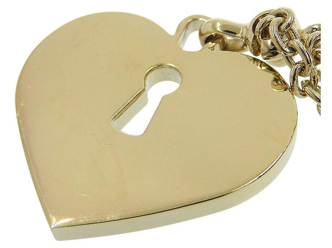 Portachiavi con motivo a cuore Chanel D'oro Metallico - vista 5