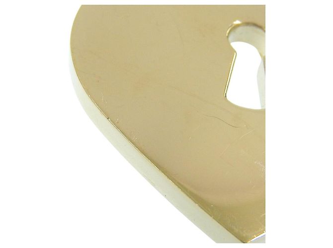 Portachiavi con motivo a cuore Chanel D'oro Metallico - vista 6