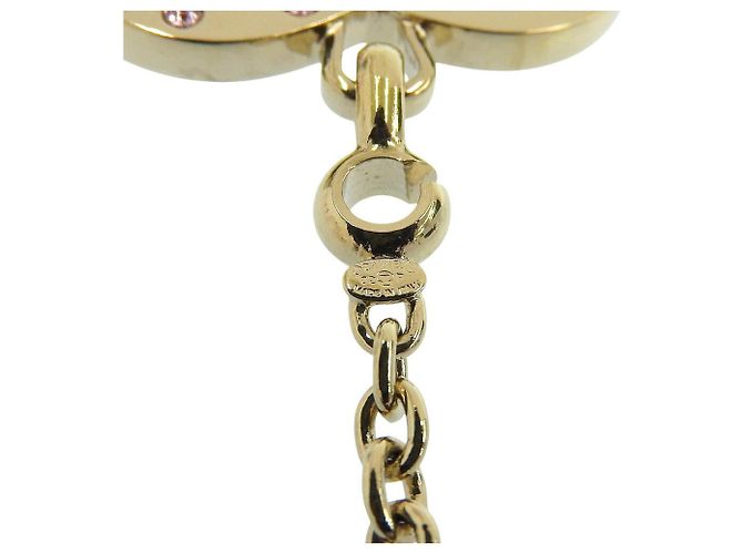 Portachiavi con motivo a cuore Chanel D'oro Metallico - vista 8