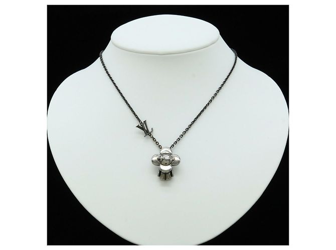 Collar Péndulo Metal Vivienne Louis Vuitton M00831 Gris - vista 8