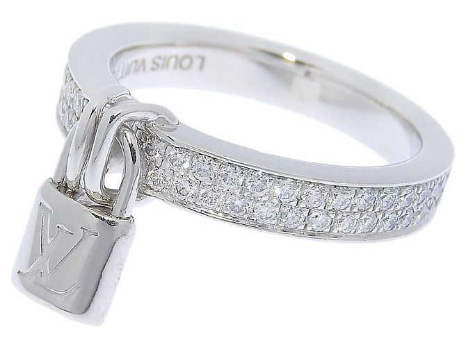 Louis Vuitton Diamond Lockit Ring K18WG Weiß - Ansicht 4