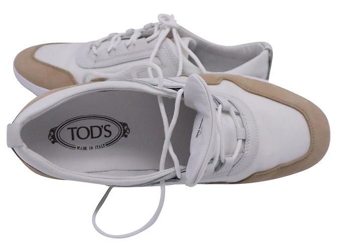 Sneakers bicolore Tod's in tela bianca Multicolore - vista 10