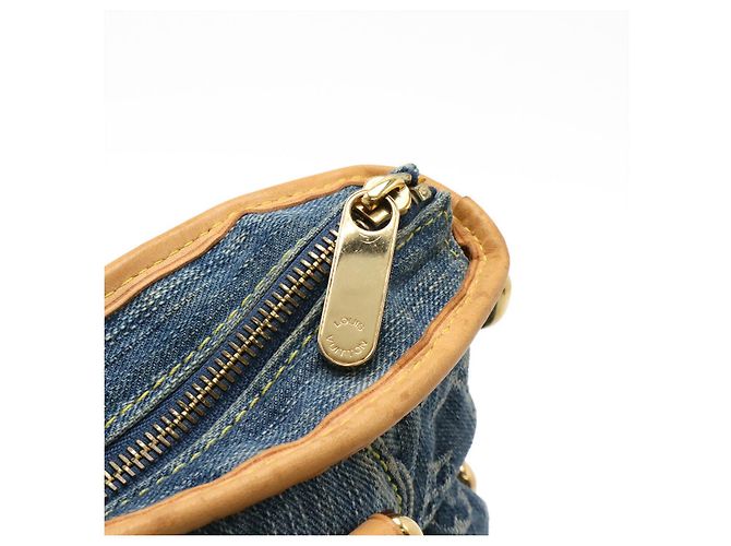 Borsa tote Neo Cabby MM in denim Monogram Louis Vuitton Blu - vista 4