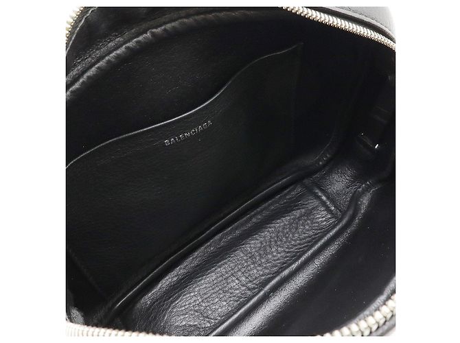 Borsa a tracolla in pelle Balenciaga Everyday S Nero - vista 7