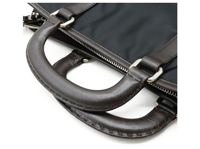 Borsa da viaggio in nylon jacquard con logo Prada - vista 4