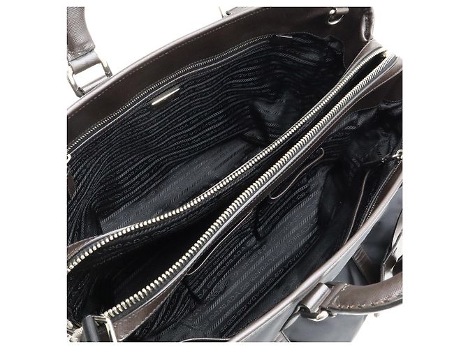 Borsa da viaggio in nylon jacquard con logo Prada - vista 6