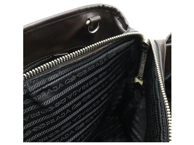 Borsa da viaggio in nylon jacquard con logo Prada - vista 7
