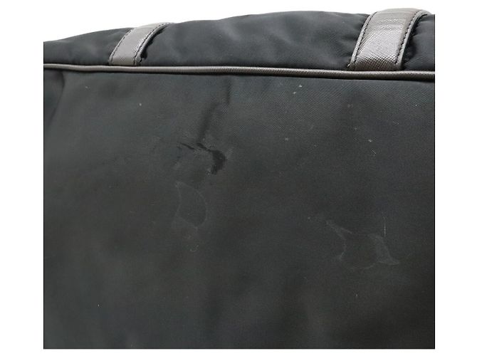 Borsa da viaggio in nylon jacquard con logo Prada - vista 9