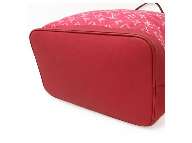 Borsa tote Louis Vuitton Monogram Denim Noe Full MM Rosa - vista 3