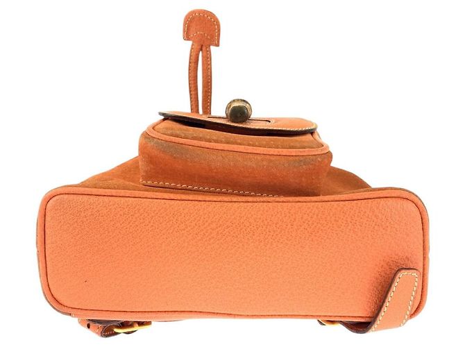 Bamboo Zaino in suede Gucci con bambù Arancione - vista 10
