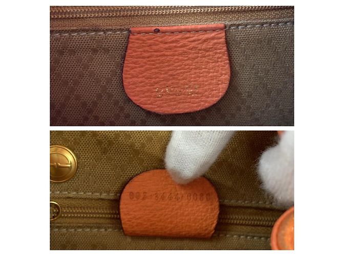 Bamboo Zaino in suede Gucci con bambù Arancione - vista 4