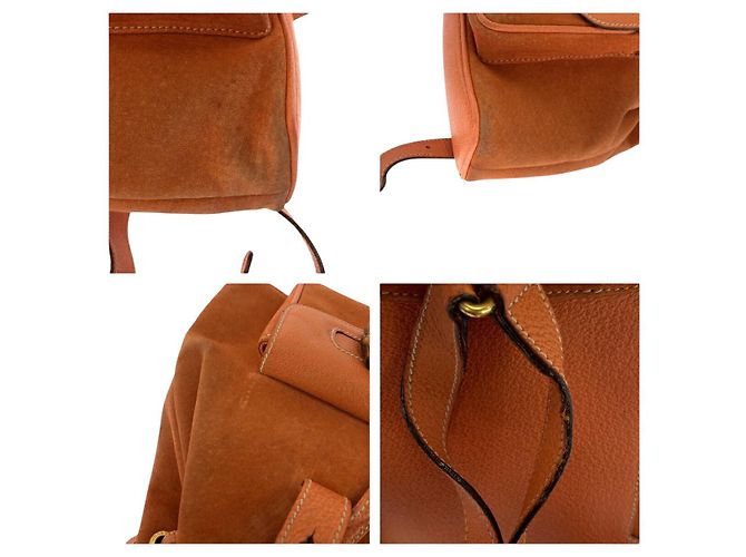 Bamboo Zaino in suede Gucci con bambù Arancione - vista 6