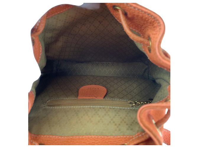 Bamboo Zaino in suede Gucci con bambù Arancione - vista 9