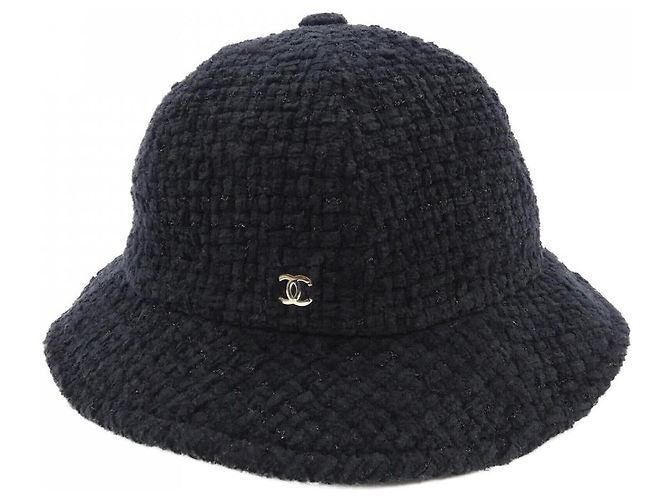 Timeless Chanel Hat Cotton Wool Silk Polyester Polyamide Hat Black - view 2