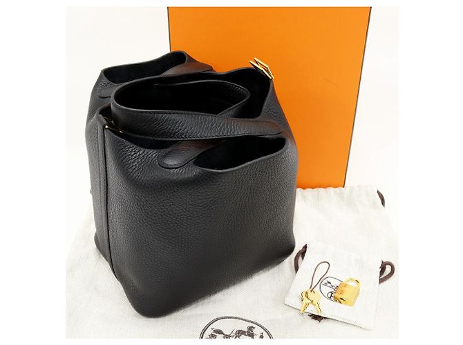 Borsa Tote Picotin Lock PM di Hermès Nero - vista 3