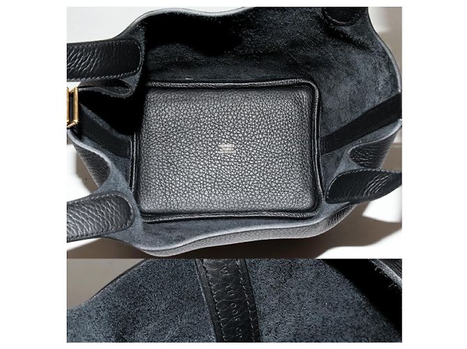 Borsa Tote Picotin Lock PM di Hermès Nero - vista 4