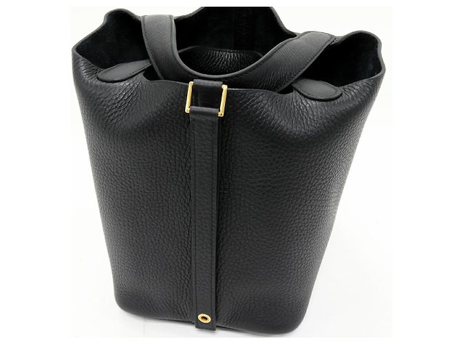 Borsa Tote Picotin Lock PM di Hermès Nero - vista 6