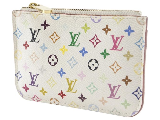 Pochette Cree Portamonete Louis Vuitton Bianco Multicolore - vista 2