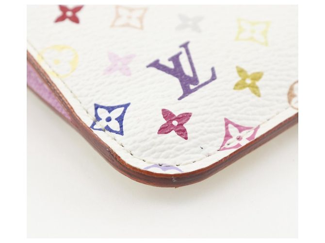 Pochette Cree Portamonete Louis Vuitton Bianco Multicolore - vista 4