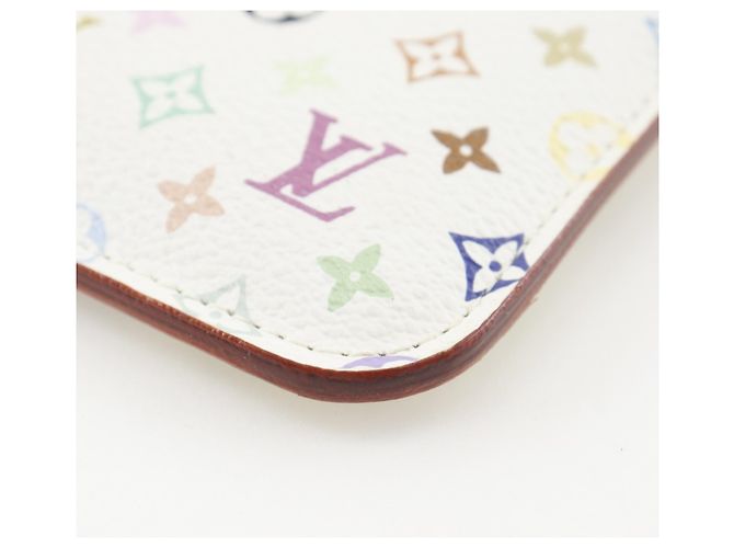 Pochette Cree Portamonete Louis Vuitton Bianco Multicolore - vista 5