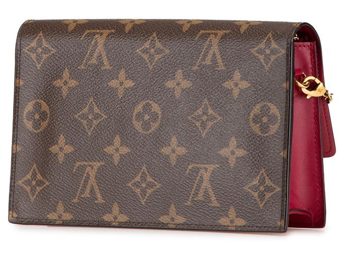 Borsa a spalla portafoglio floreale Monogram Louis Vuitton Marrone Fuschia Monogramma - vista 2